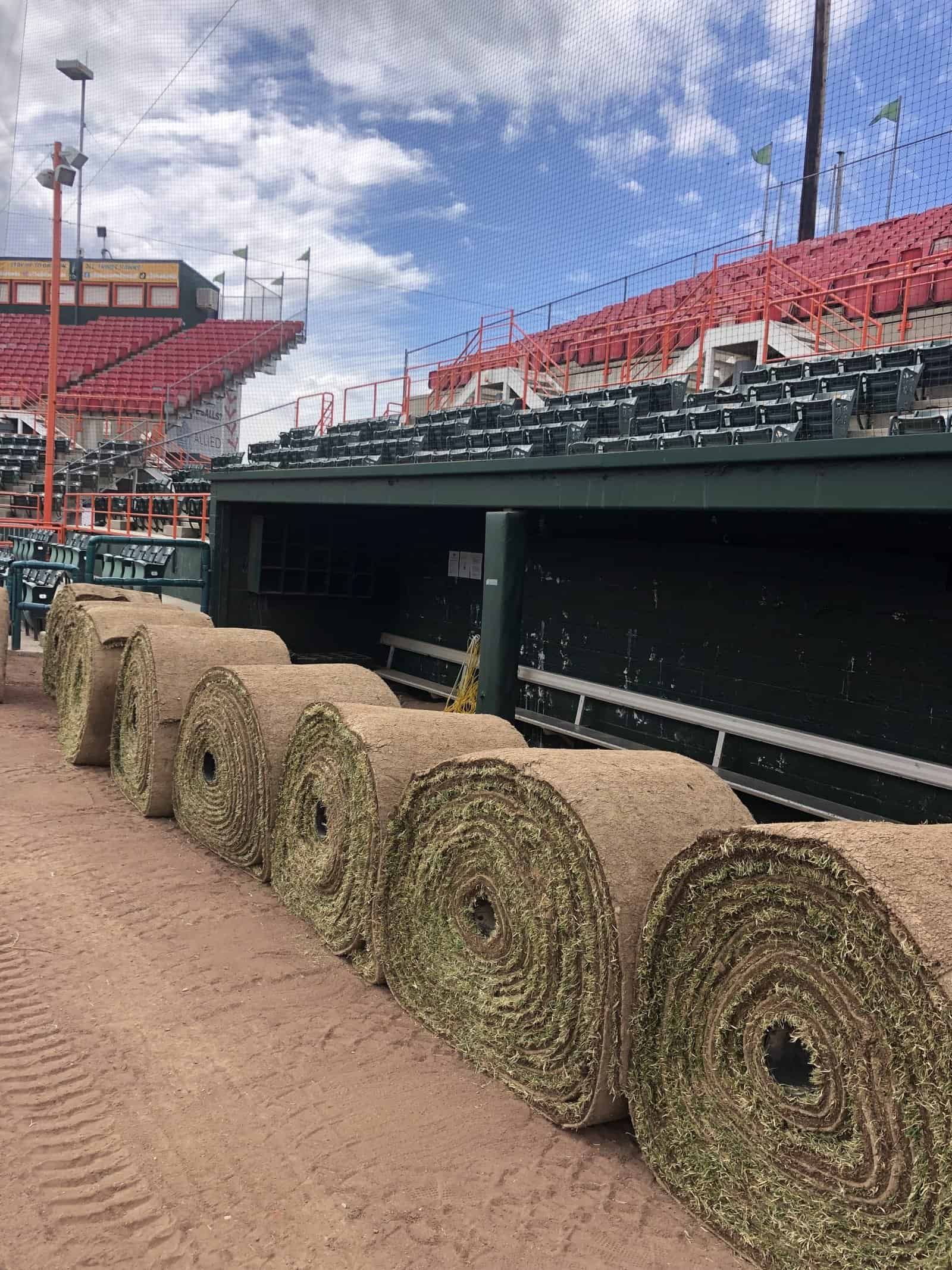 Big Rolls at baseball stadium
