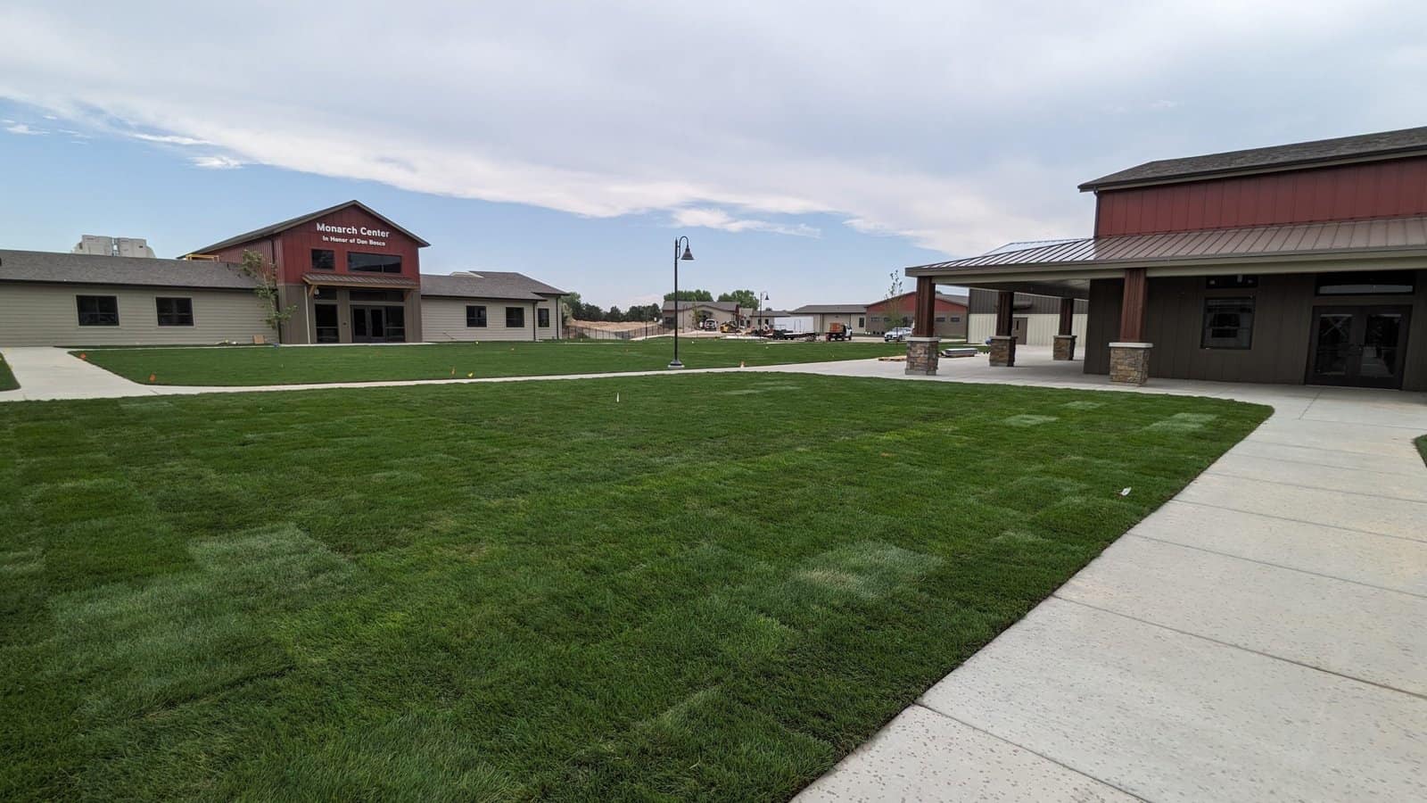 Sod install on commercial Job